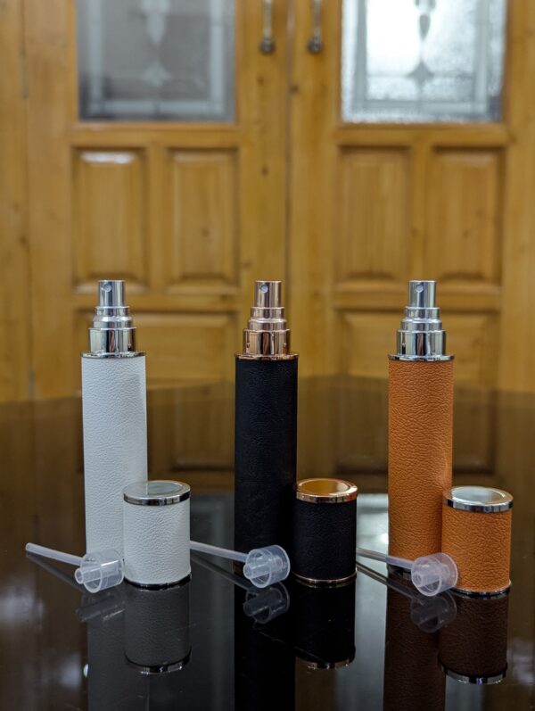 Refillable Faux Leather Perfume Bottle – 10ml